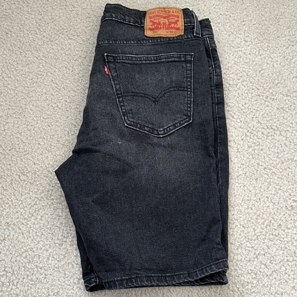 Men’s Black Levi Jean Shorts- 34